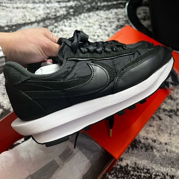 Sacai x Nike LD Waffle Black Nylon - Picture 7 of 11